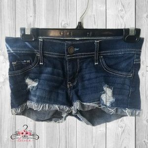Hollister Distressed cut off jean shorts